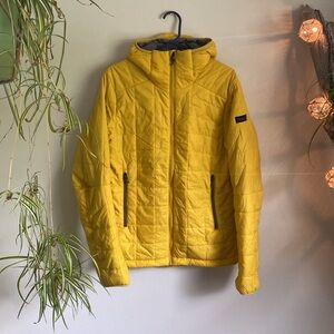 Decathlon Men's yellow puffer coat